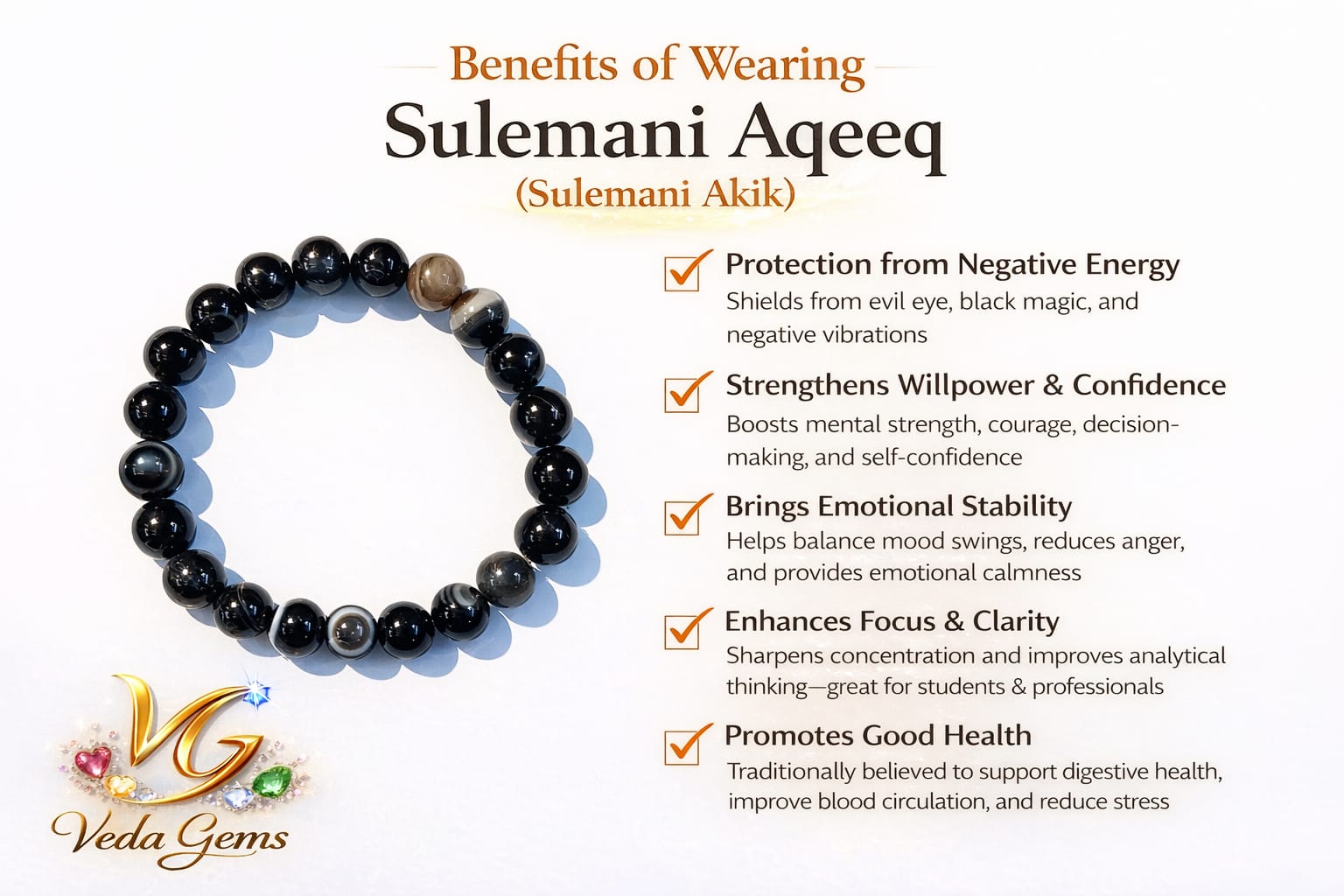 Sulemani Aqeeq Bracelet - Image 3